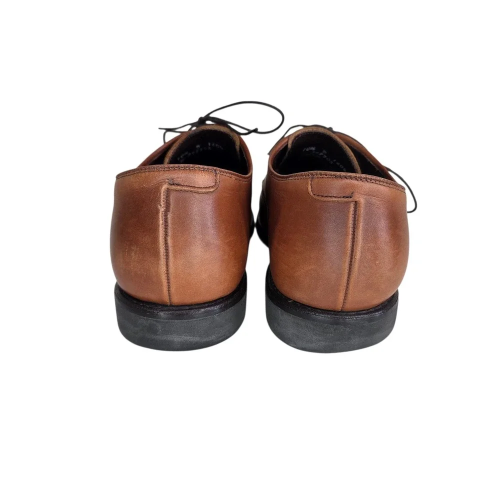 Allen Edmonds Mens Road Warriors Brown Leather Split Toe Derby Shoes 1604 10.5D